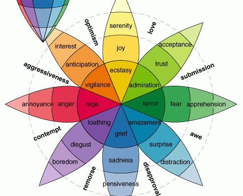 The spectrum of human emotions.