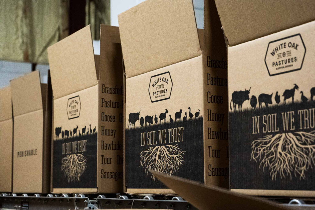 White Oak Pastures packaging designer